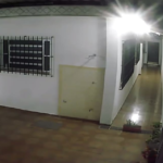 Entrada garagem iluminada